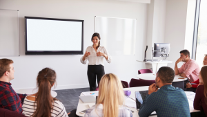 Mujer conferencista